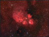 The Cat's paw nebula HA-RGB