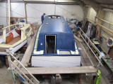 White Hull and Dark Blue Deck Undercoat