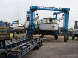 Yorkshire Lass (BW47262) Lifted Onto the Transporter