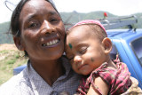 Proud Mother and Sleeping Child, Nepal