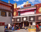 Outside Jokhang temple, Lhasa 