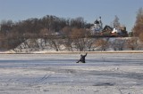 Ice fisherman in Serebranniy Bor (western Moscow), January 27, 2012