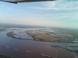 Cairo, IL looking at Birds Point Levee before breach - by Larry Olsen