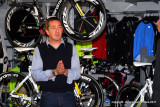  Chris Boardman at the bike factory Chester