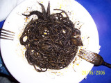  obiadek Piotra /  black spaghetti in ink squid sauce