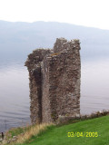 Lone tower in Castle Urquhart