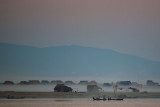 Early Morning on The Irrawaddy River bank
