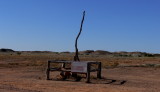 Angle Pole on Oodnadatta Track, South Australia