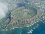 Crater at Diamond Head at end of Waikiki Beach