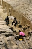 Terracotta warriors excavation, Xian