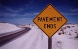 Pavement Ends (White Sands, NM)