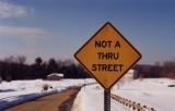 Not a Thru Street (Erving, MA)