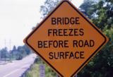 Bridge Freezed Before Road Surface (Hamburg, NJ)