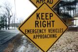 Keep Right Emergency Vehicles Approaching (East Otis, MA)