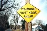 Warning Frost Heave Ahead (Russell, MA)