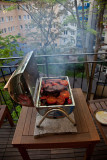 Barbeque on the balcony