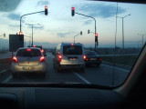 The roads in Turkey arent bad, its the drivers.  Its common to see lane markings ignored.