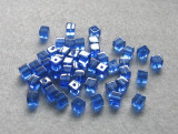 blue glass cube beads 081811.jpg