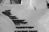 Escalader un sentier de neige...