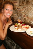 Tapas bar (gluten free) and summer wine Spain