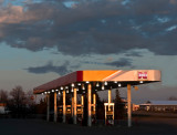 Gas Station and Clouds