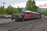 31 pulling open car with last 2 off train to turn