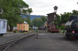 4 train from Antonito train passing the coaling tower