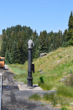 32 The Cumbres water plug with the tank in the hill to the right