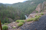 19 Looking down from the High Line to the Animas River