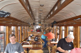 8 Inside of the parlor car Alamosa looking forward with Dot at the bar