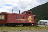 The Santa Fe caboose that is the other half of the home Silverton, CO