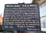 Midland Railway sign.