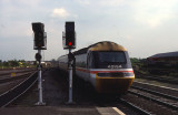Class 43194  ROYAL SIGNALS pulls into Darlington from Kings Cross - 1988.