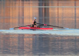 Rower at Sunset