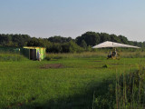 Final shot of ultralight trike at training facility