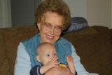 Great grandma Ruth with Brooks - 9 months