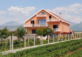 Many of the houses in northern Albania use these Mediterranean pastel colors