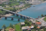 Bridge linking Shkodr with Tirane over the Drinit River