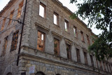 Gutted buildings of downtown Mostar