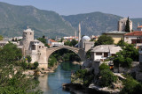 Excellent views looking upstream to the Old Bridge from the Lučki Bridge