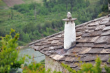 Interesting chimney and slate roof, Počitelj