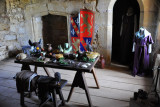 Display of a medieval meal, Bodiam Castle
