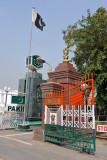 The Indian and Pakistani border fences