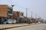 The first major town of Pakistani Punjab on the drive from the border to Lahore