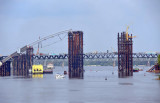 New bridge over the Dnieper River under construction