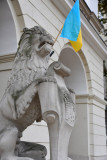 Lion in front of the Lviv Town Hall