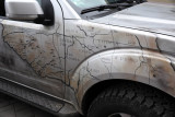 Nissan 4x4 with a map of Terra Incongnita, Lviv