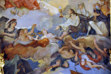 Central portion of Natoires ceiling - The Death and Glory of St. Louis