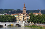 Ponte d. Vittoria with the bell tower of  S. Eufemia