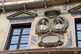 Detail of the Palazzo del Comune (Palazzo die Lamberti)